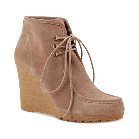 michael kors suede wedge boots brown|Michael Kors wedges sale.